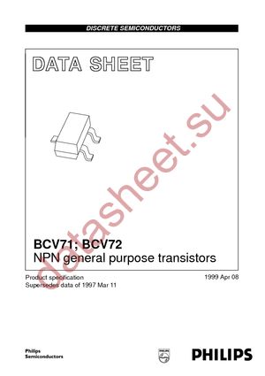 BCV71 T/R datasheet  